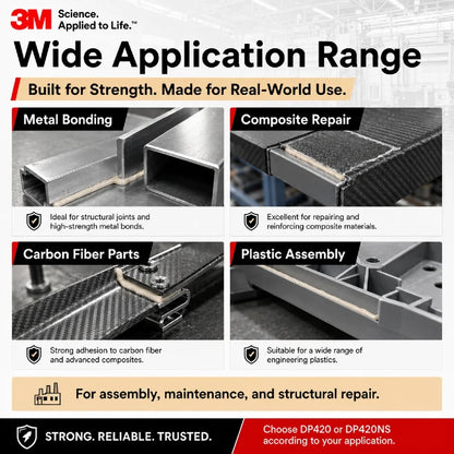 Colla adesiva epossidica originale 3M DP420 50ml Adesivo strutturale a due componenti Scotch-Weld DP420NS