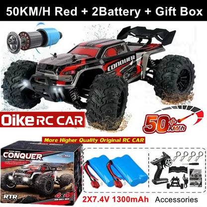 Auto radiocomandata Oike 4WD, fuoristrada 4x4, buggy ad alta velocità, camion super brushless, 50 o 80 km/h, auto da corsa con drift veloce, giocattolo, regalo