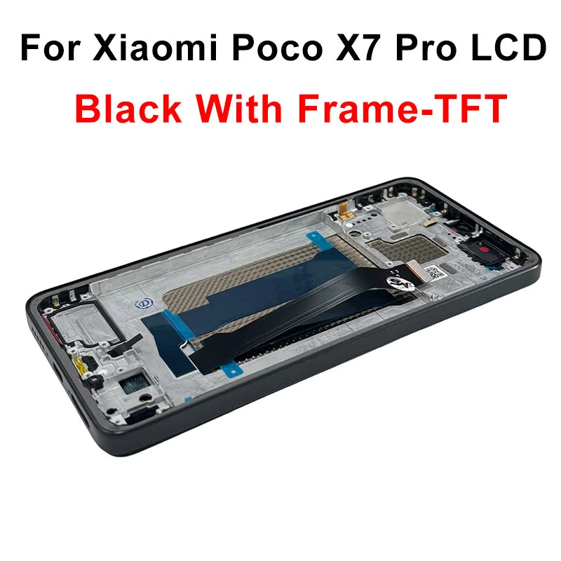 Display OLED da 6,67" per Xiaomi Poco X7 LCD 24095PCADG, display touch digitizer per Poco X7 Pro, schermo 2412DPC0AG, parti di assemblaggio