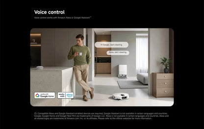 Versione Globale Xiaomi Robot Vacuum 5 Pro Video HD Chiamate Unidirezionali Aspirazione 20000Pa Aspirapolvere Anti-groviglio Senza Problemi Stazione Base Autopulente Mop Estensibile e Spazzola Laterale Controllo Intelligente