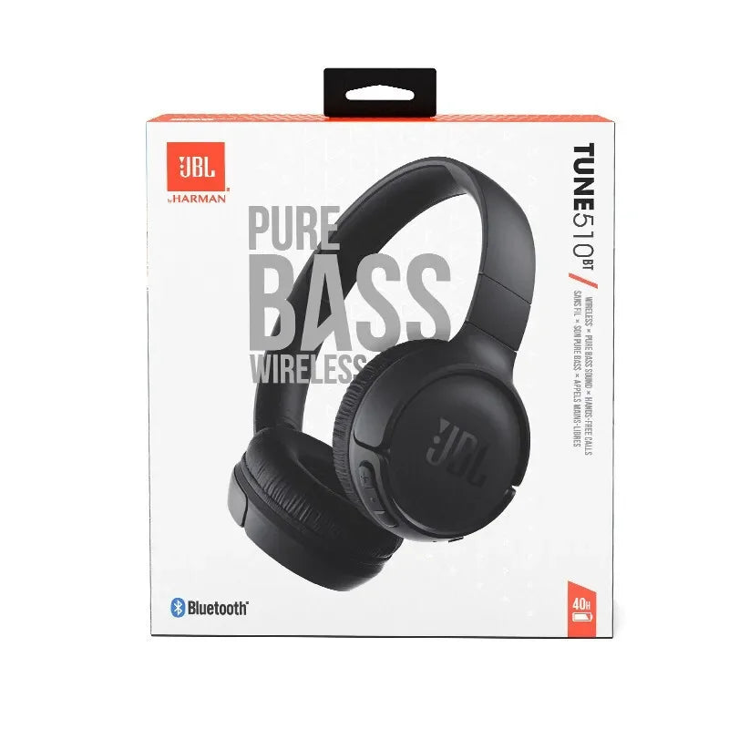 Cuffie Bluetooth Wireless Over-Ear JBL TUNE510BT - Cuffie con Cancellazione del Rumore e Sub-Bassi per Musica, Gaming e Sport, Adatte a Tutti gli Usi