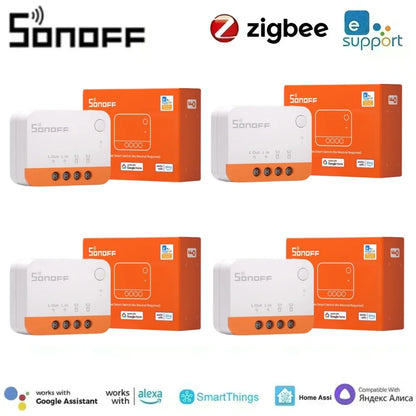 SONOFF ZBMINI L2 Zigbee Smart Switch Mini L2 Zigbee ZBMINIL2 Nessun cavo neutro Controllo bidirezionale richiesto 1 Gang Alexa Google Home