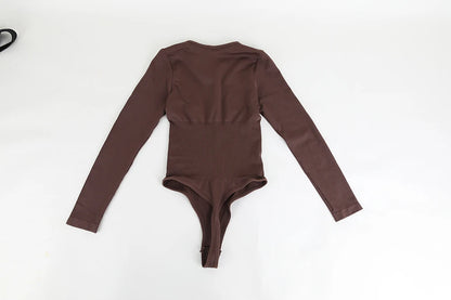 Body a maniche lunghe Perizoma Shapewear Donna New Slim Tummy Control Intimo Pancia Sottoseno Corsetto Abbigliamento femminile Autunno