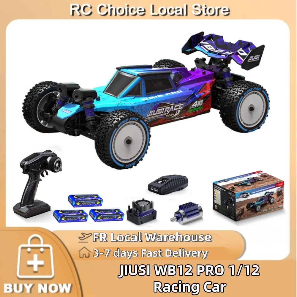 Auto RC JIUSI 1/12 WB12 PRO 4WD 80km/h Brushless 2.4G Telecomando Drift Racing Veicolo Fuoristrada ad Alta Velocità Giocattolo RC Regalo