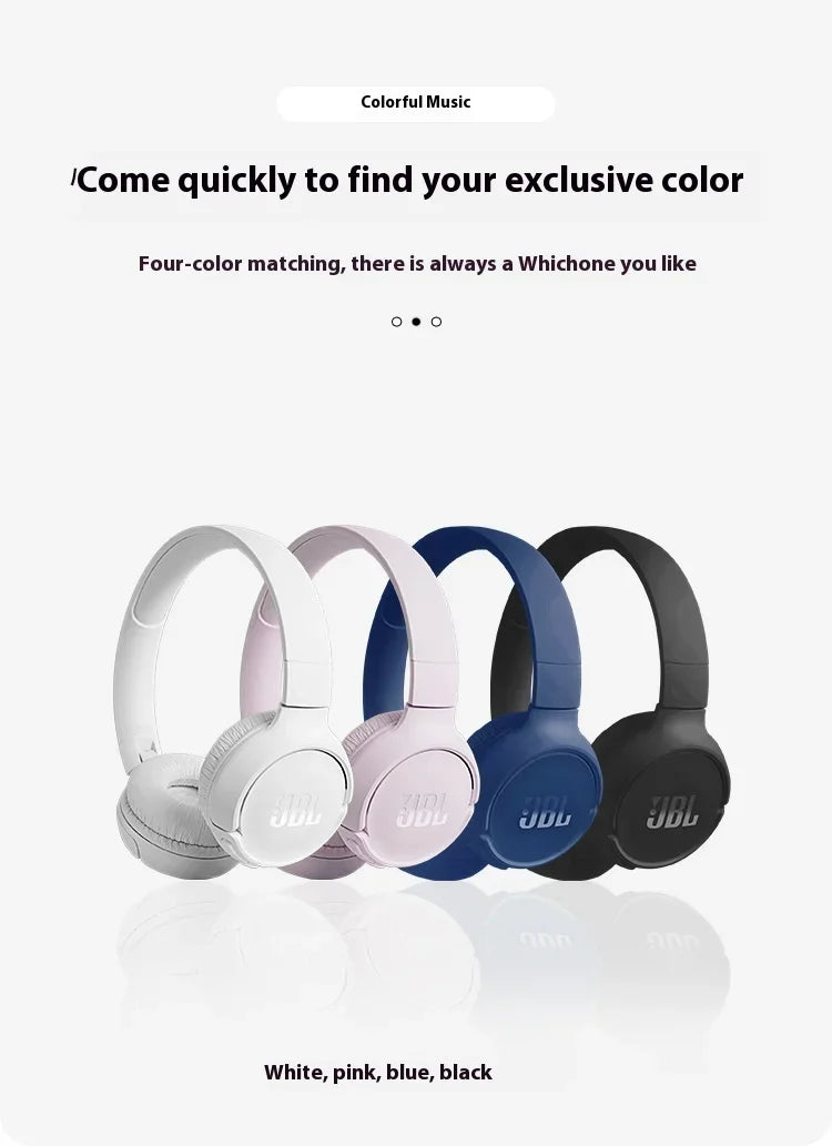 Cuffie Bluetooth Wireless Over-Ear JBL TUNE510BT - Cuffie con Cancellazione del Rumore e Sub-Bassi per Musica, Gaming e Sport, Adatte a Tutti gli Usi