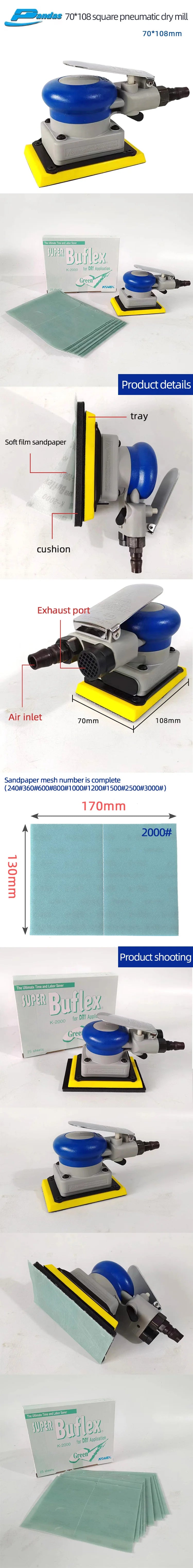 KOVAX Macchina per carta vetrata pneumatica giapponese originale rettangolare 70MM 100MM Carta vetrata per lucidatura con finitura per auto per lavori di bellezza