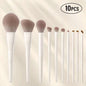 Set di 5-12 Pennelli Professionali per Trucco, Pennelli per Ombretto, Eyeliner, Contouring, Fondotinta e Sfumatura, Strumenti Cosmetici per la Bellezza del Viso Femminile
