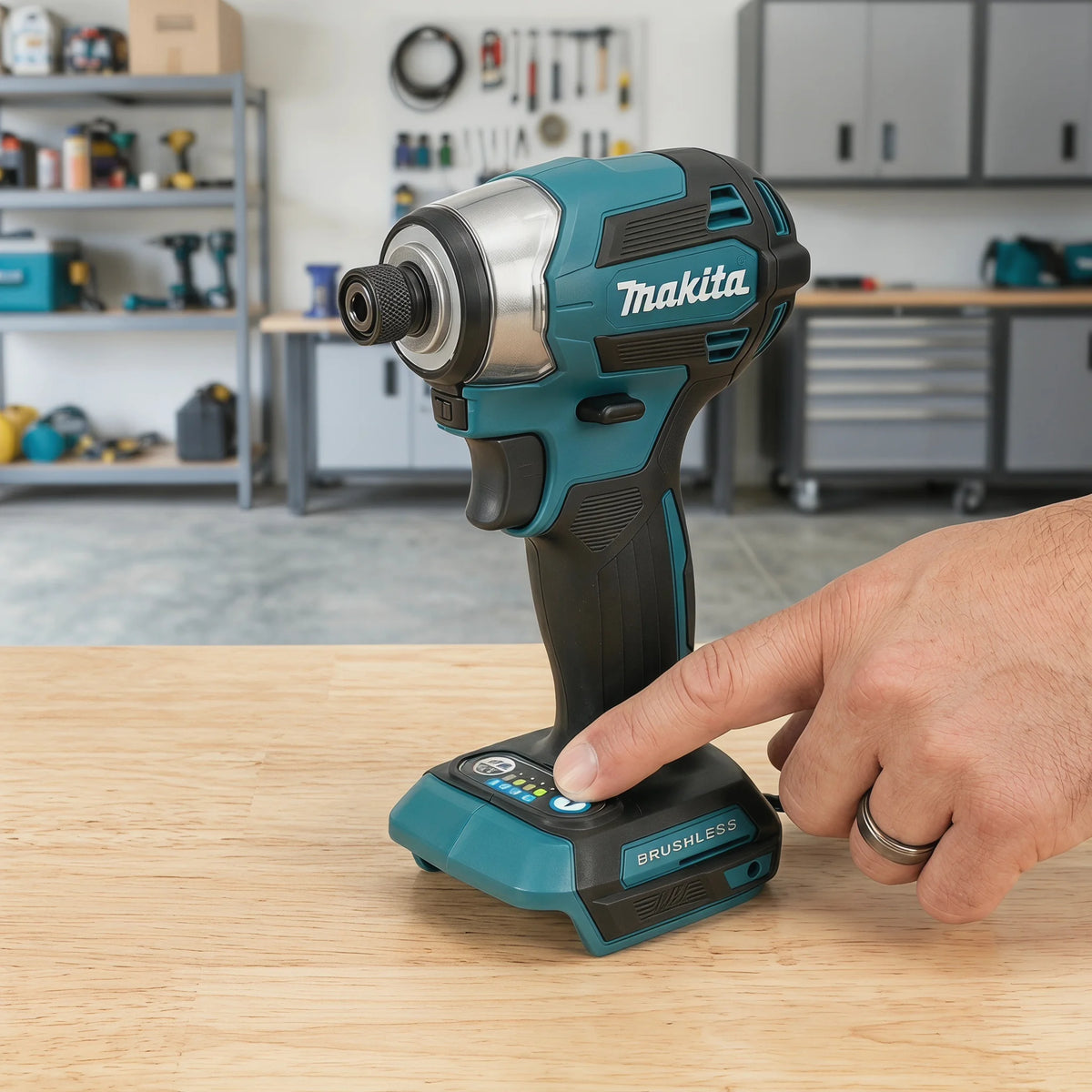 2026 Makita DTD173 Avvitatore a Impulsi Senza Fili 18V con Motore Brushless, Trapano Elettrico per Legno/Bulloni/Modalità T, Utensile Elettrico Ricaricabile