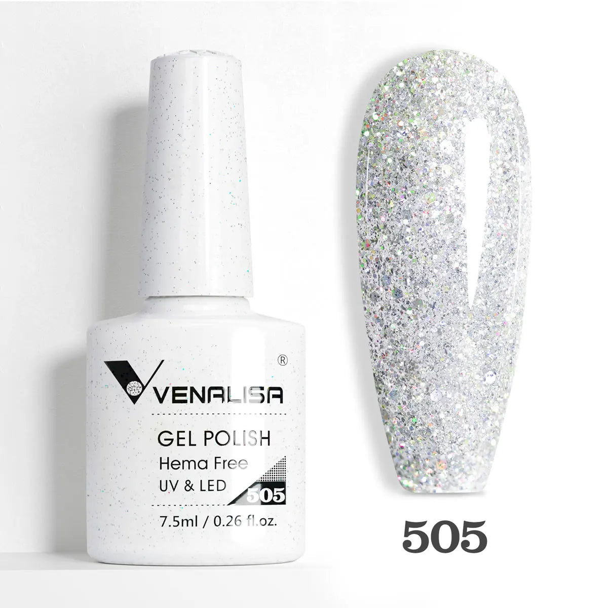 VENALISA Smalto gel per unghie da 7,5 ml Sparkle Glitter Diamante Brillante Colori estivi Semi permanente Soak off Vernice gel per unghie UV LED