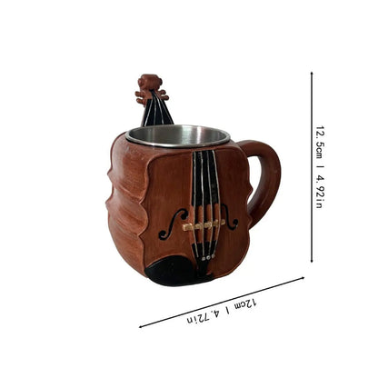 Nuovo unico strumento musicale tazza da caffè creativo 3D sassofono violino tazza nuove tazze tazza di latte regalo di fascia alta ornamenti per il desktop