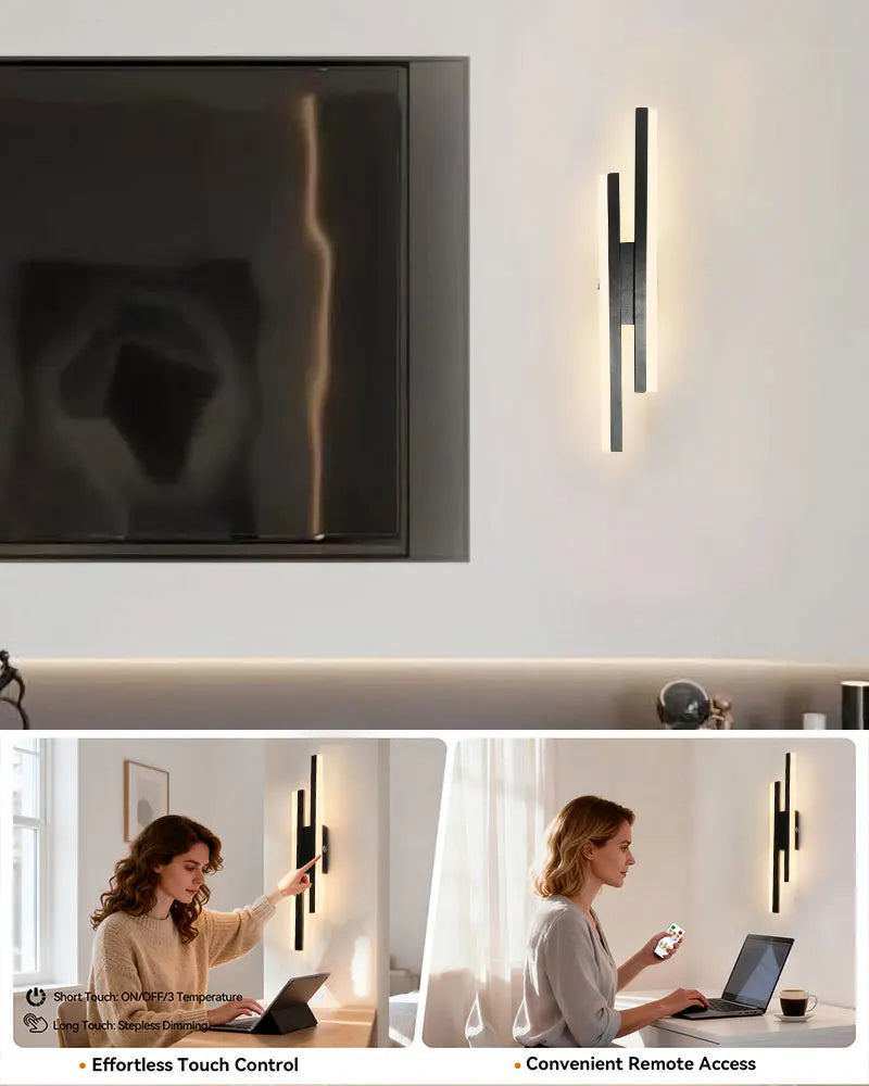 Lampade da Parete a Batteria da 5200mAh, Senza Fili, Ricaricabili, LED per Quadri, Interruttore Touch, Dimmerabili, 3CCT, USB, Telecomando
