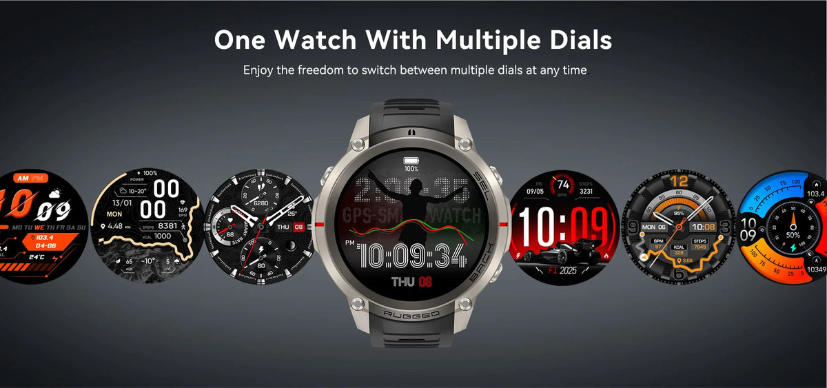 2026 NUOVO Smartwatch con Mappe Offline per Uomo, Display AMOLED HD da 1,43 Pollici, GPS Esterno Integrato, Bussola, Altimetro, Impermeabile 5ATM, Orologio Sportivo per Nuoto, Ciclismo e Corsa