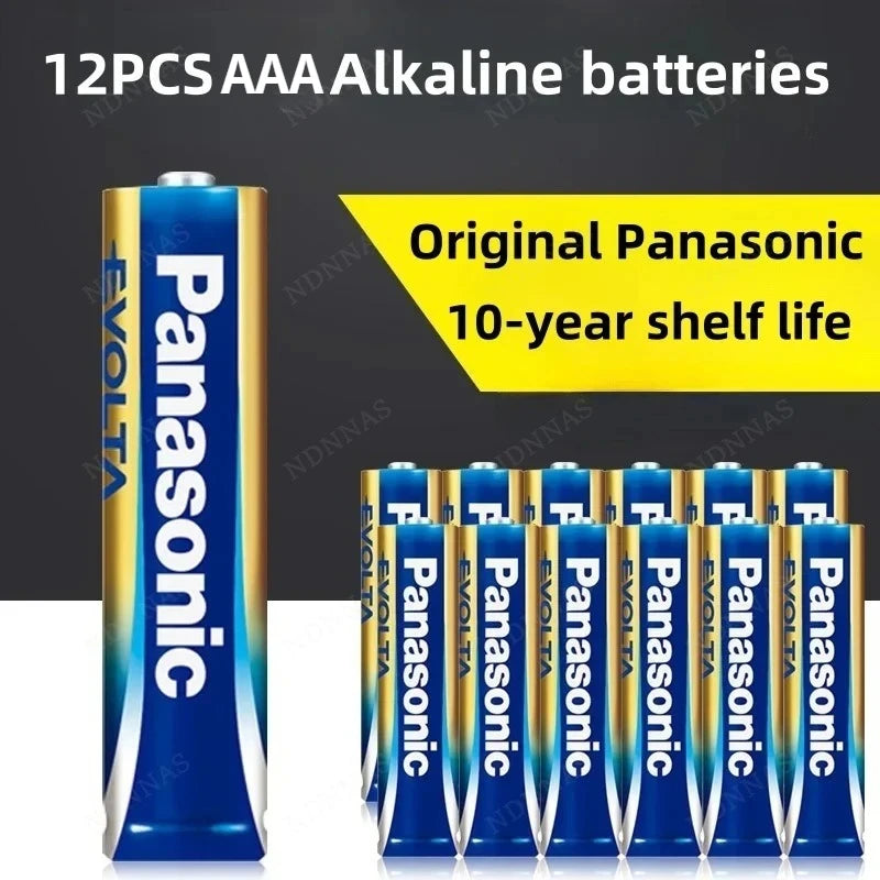 Panasonic 1.5V AAA # Batteria Alcalina a Lunga Durata per Serrature Intelligenti, Telecomandi TV e Condizionatori d'Aria, 4‑96 Pezzi