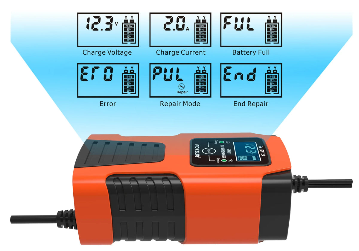 6V 12V Auto Moto Camion AGM Piombo Riparazione Automatica Desulfatore Accessori Caricabatteria Automotive Intelligente