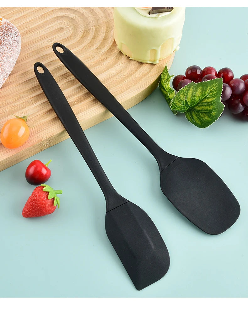 Set di utensili da cucina in silicone da 6 pezzi, spatola per crema, spatola, pennello per olio, set di raschietti di varie misure, strumento per la cottura, non integrato