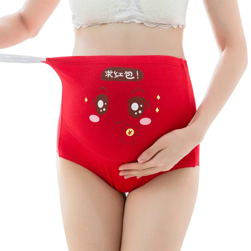Mutandine di cotone per la biancheria intima di maternità incinta Mutandine vestiti per le donne incinte Slip di gravidanza Intimo di maternità a vita alta