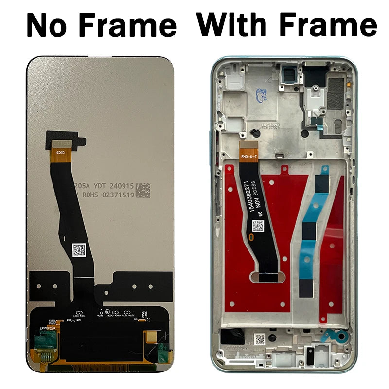 6.59 "Y9S Display Per Huawei Y9s STK-L21 L22 LX3 Display LCD Touch Screen Digitizer Per Huawei P Smart Pro 2019 LCD Con Telaio