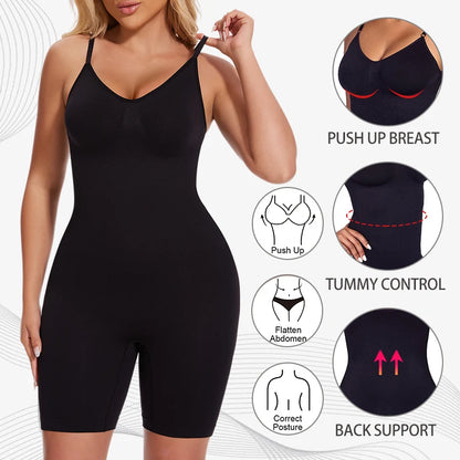 Nuovo Body Shapewear Donna Canotta Controllo della pancia Shaper completo del corpo Pantaloncini anti sfregamento Dimagrante Vita Trainer Butt Lifter
