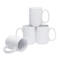 Tazze in Ceramica Bianca per Sublimazione 11Oz, Set da 2/4/12 Pezzi, Tazze in Porcellana per Caffè e Latte, Personalizzabili con Logo, Regalo per la Famiglia