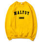 2025 Felpa Draco Malfoy Film Magico HP Wizard World Pullover Vintage Wizard School Retro Malfoy 1980 Felpe girocollo