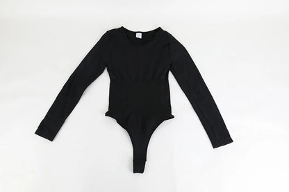 Body a maniche lunghe Perizoma Shapewear Donna New Slim Tummy Control Intimo Pancia Sottoseno Corsetto Abbigliamento femminile Autunno