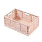 Cassa portaoggetti pieghevole pieghevole Cestini portaoggetti impilabili INS S/M/L Cancelleria in plastica Porta cosmetici Forniture per l'aula