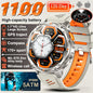 Nuovo Smartwatch T-REX3 Ultra con Batteria da 1100mAh, Impermeabile 10ATM, GPS, Bussola, Torcia, Display AMOLED HD da 1.7'', Chiamate, Orologio Sportivo Intelligente per Uomo