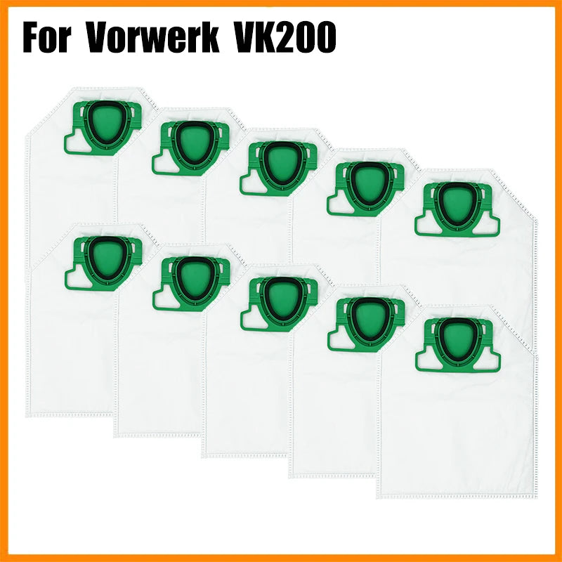 2/4/6/8 Pezzi Adatti per Aspirapolvere Vorwerk Kobold VK 200, Accessori Sacchetti Filtro FP200, Filtro di Ricambio VK200, Sacchetti Raccoglipolvere