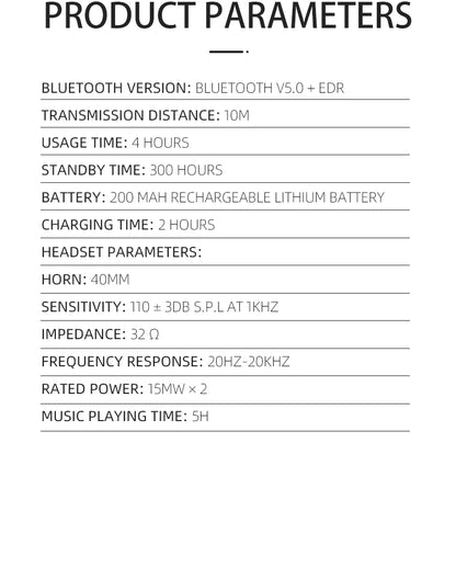 EOENKK T8 Cuffie wireless Bluetooth 5.3 con audio surround stereo, pieghevoli, per sport, a bassa latenza, per gaming, con riduzione del rumore