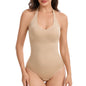 Body modellante da donna con scollo all'americana, controllo addominale, compressione, spalline convertibili, copertura totale, intimo modellante.