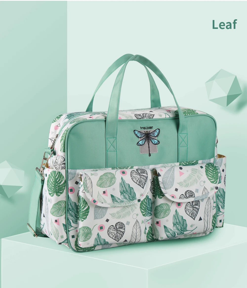 Borsa per pannolini impermeabile di nuovo stile borsa da viaggio Messenger di grande capacità borse multifunzionali per passeggino madre maternità