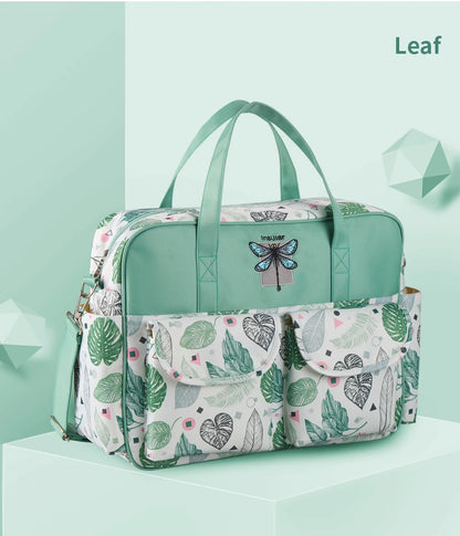 Borsa per pannolini impermeabile di nuovo stile borsa da viaggio Messenger di grande capacità borse multifunzionali per passeggino madre maternità
