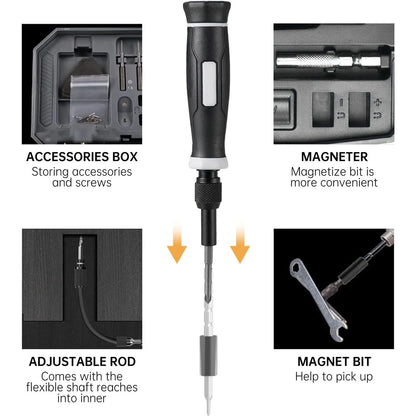 Set di cacciaviti di precisione, Kit di attrezzi per Laptop, Kit di riparazione di cacciaviti per Computer professionale 152/25 in 1 cacciavite Torx T5 T6