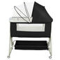 Culla 4-in-1 per Neonati, Culla Co-sleeping con Ruote Integrate, con Materasso e Zanzariera, Grigio, 91L X 50L X 68-81H Cm