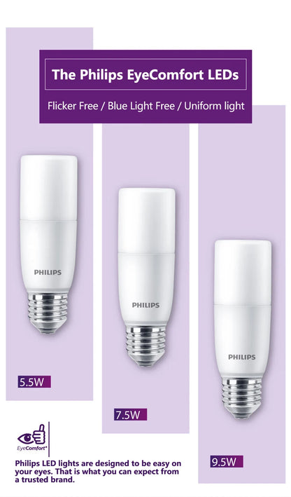 Philips MyCare LED Stick E27 Lampadine 5.5W 7.5W 9.5W Downlight 220V-240V 4000K 6500K Bianco Comfort Luce Senza sfarfallio Originale