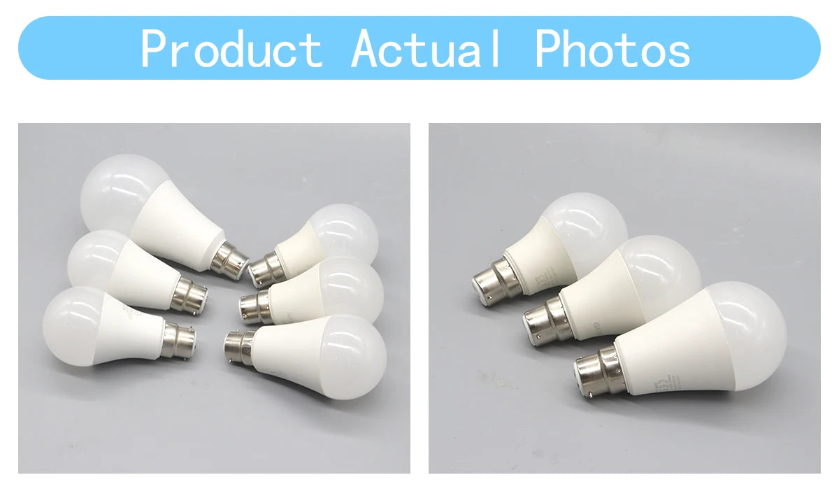 1-12 Pezzi Lampadine LED B22 Senza Sfarfallio AC220V 110V, Base B22, Illuminazione Calda per Arredamento Casa