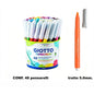 GIOTTO Set da 48 Pennarelli Lavabili con Punta in Feltro Turbo Maxi 5mm, Pennarelli Jumbo per Bambini, Scuola, Casa, Disegno, Colorazione, Set Artistico Creativo