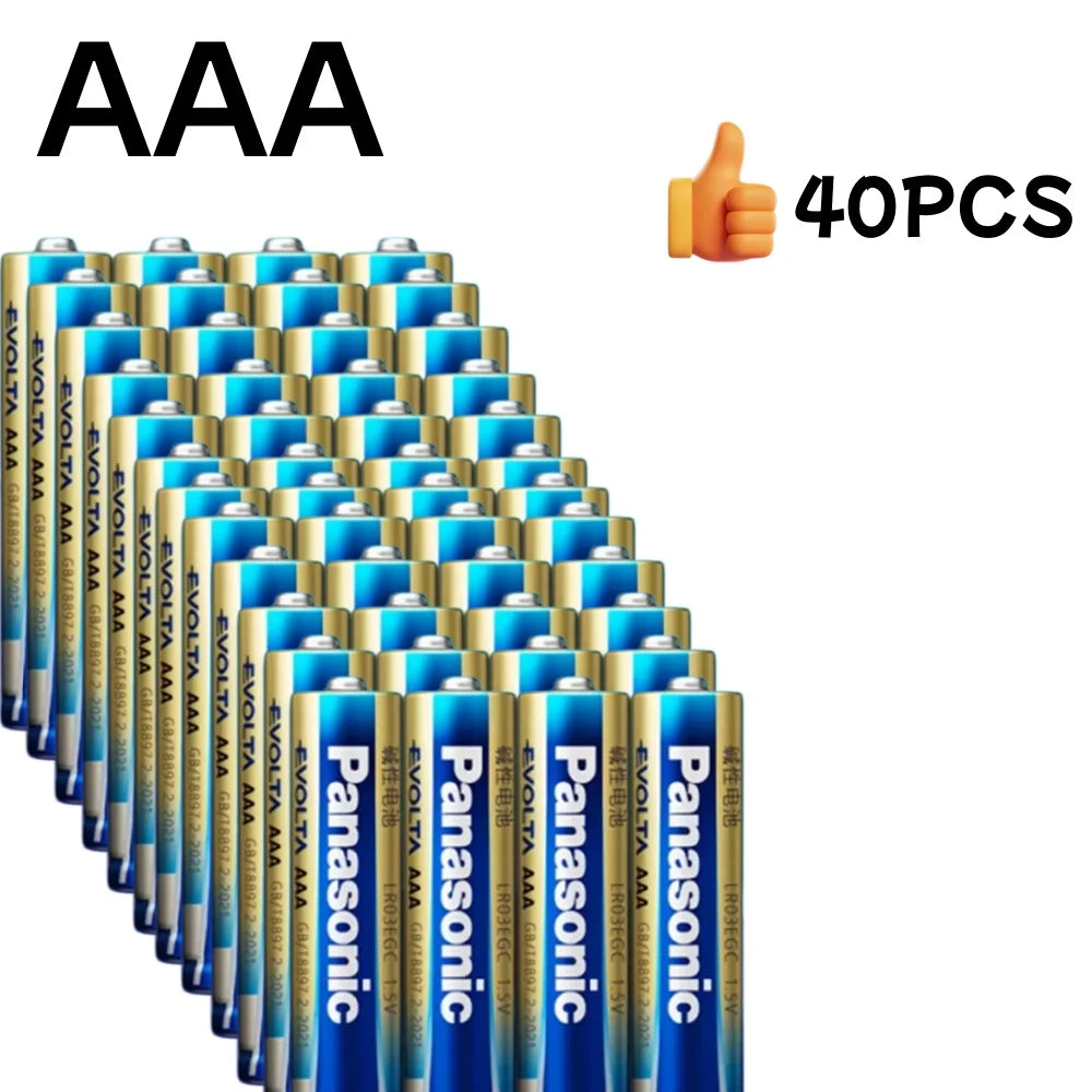 Batterie alcaline Panasonic 1,5 V AA AAA per serrature intelligenti, LR6 LR03, da 4 a 40 pezzi, durata 10 anni, antigoccia, alta durata
