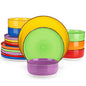 Vancasso 12/18/24 pezzi set di piatti in ceramica modello di spirali dipinti a mano di colore misto 4/6 pezzi piatti piani/dessert/cucina/piatti da zuppa