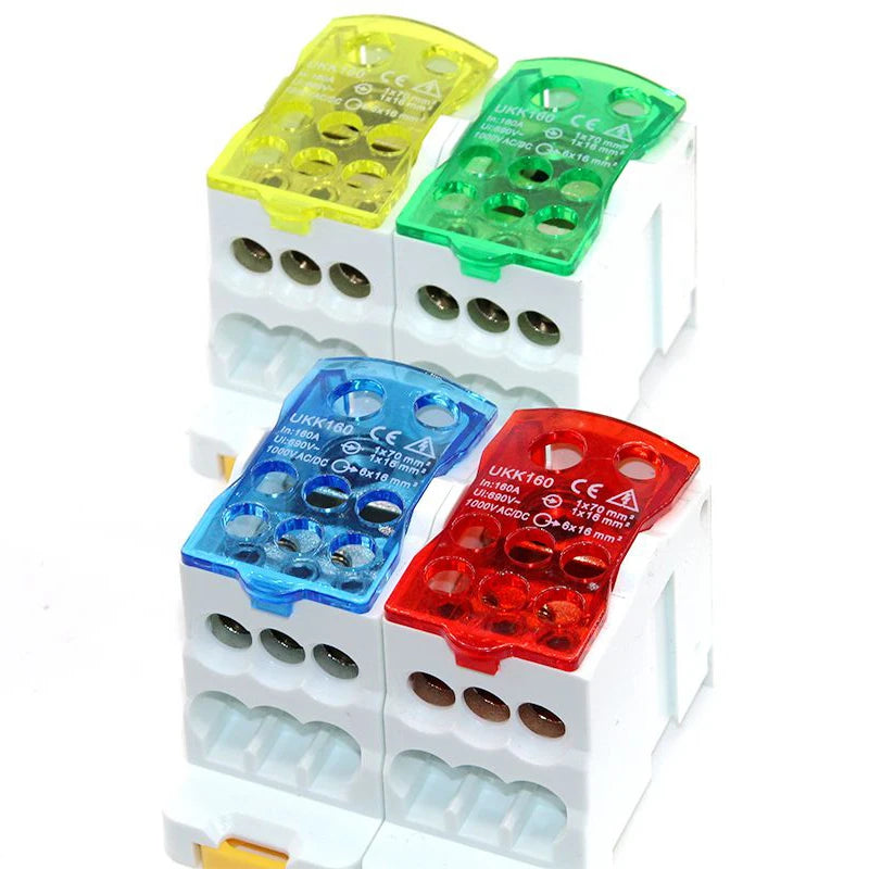 Elettrico Split Morsettiera su Guida Din Scatola di Giunzione Cavo di Alimentazione Connettore Elettrico UKK80A 125A 160A 250A 400A 500A