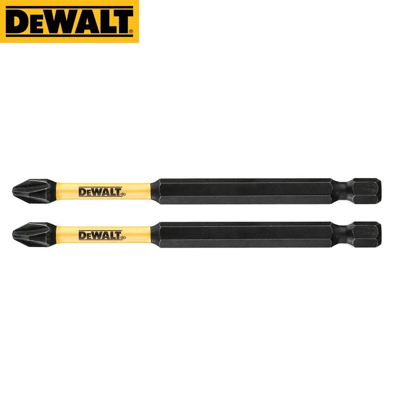 DEWALT Accessori per utensili Serie combinata con intaglio incrociato PH2 89MM 57MM 50MM Asta di prolunga per manica ad anello argento/giallo