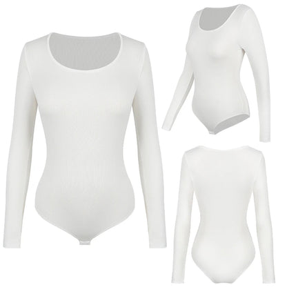 Body a maniche lunghe per donna Girocollo Shapewear Shaper Lady Sexy Going Out Top Tuta Abiti caldi femminili Autunno Inverno