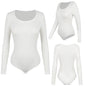 Body a maniche lunghe per donna Girocollo Shapewear Shaper Lady Sexy Going Out Top Tuta Abiti caldi femminili Autunno Inverno
