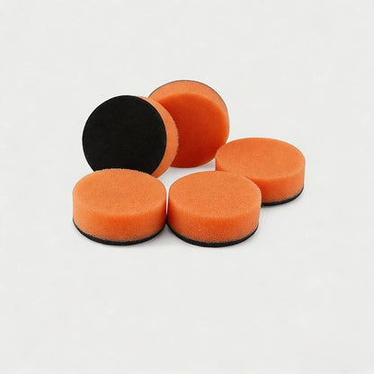 SPTA 5 pezzi 1 pollice (30 mm) 2 pollici (50 mm) mini tamponi in schiuma spugna per lucidatura per kit di lucidatura per dettagli trapano rorario per auto