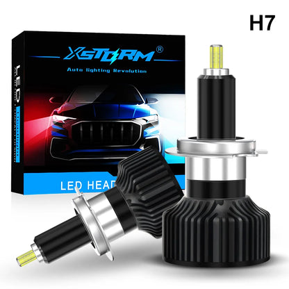 XSTORM H7 Faro LED 100W 20000LM H1 H11 9005 9012 Luce LED a 360° Faro auto automatico con ventola turbo luce 6000K 18 chip