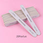 10 pz Lima per unghie 100/180 Tampone per unghie in legno Carta vetrata professionale Lime per smalto gel per unghie Forte spessore Levigatura grigia Strumenti per manicure