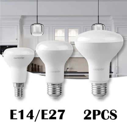 2 pezzi E27 E14 LED lampadina da bagno R50 R63 R80 220V 10W senza sfarfallio luce calda 3000K 6000K per la casa soggiorno illuminazione interna