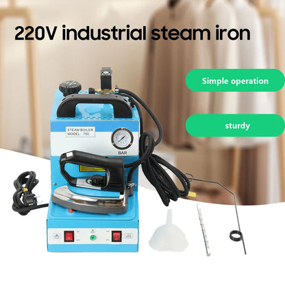 Ferro da Stiro Elettrico 1600W 220V, Macchina da Stiro a Pressione Verticale, Ferro da Stiro a Vapore Industriale ad Alta Potenza
