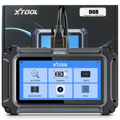 XTOOL D5S Strumenti diagnostici per auto ABS SRS Sistemi di trasmissione del motore Scanner OBD2 16+ servizi Tutte le funzioni Aggiornamento gratuito a vita