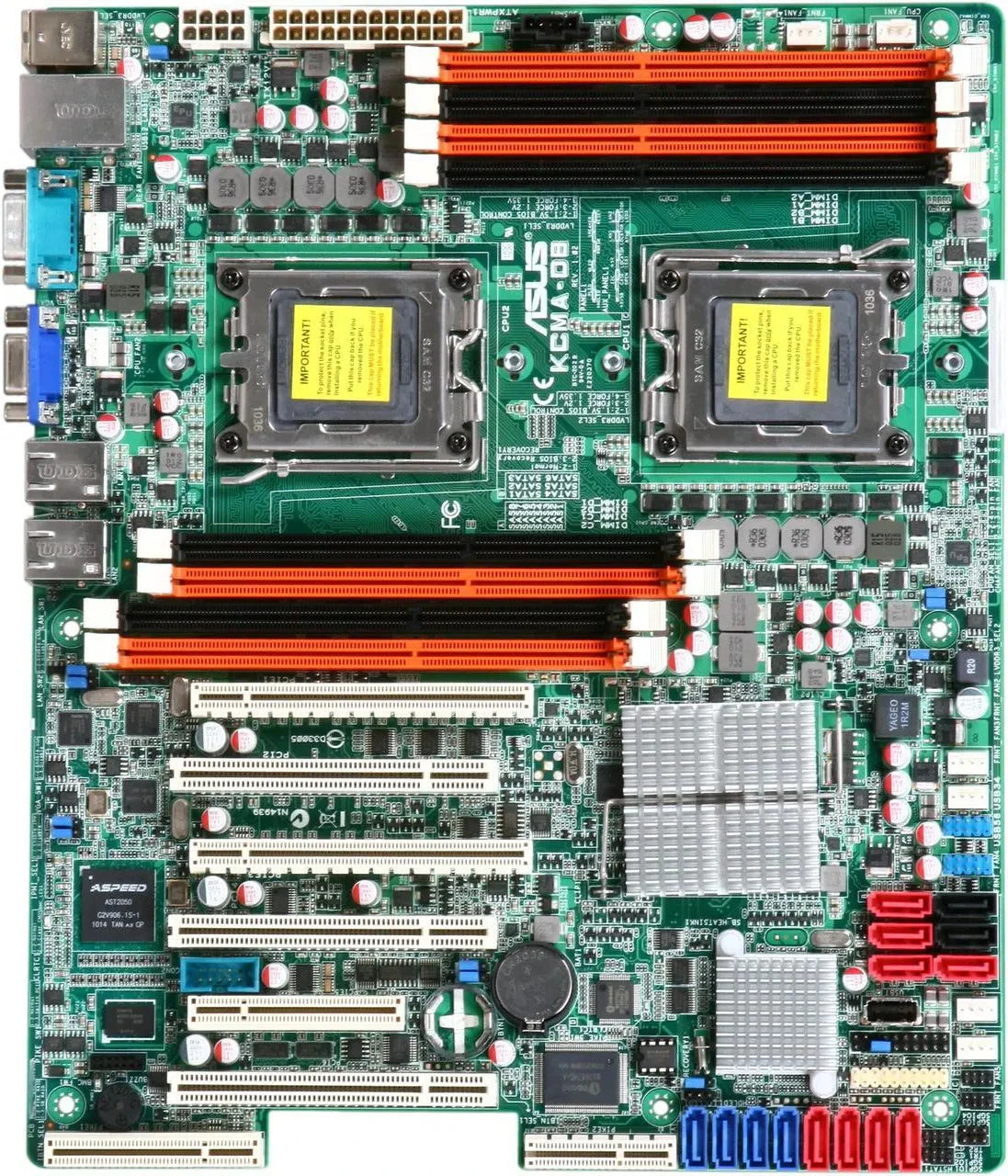 Scheda madre per server ASUS KCMA-D8 AMD SR5670 8×DDR3 128GB ATX supporta CPU AMD Opteron 4100 4200 4300